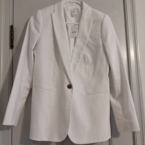 J Crew linen cotton Holland blazer